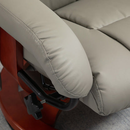 Fauteuil inclinable électrique en similicuir avec repose-pieds HOMCOM