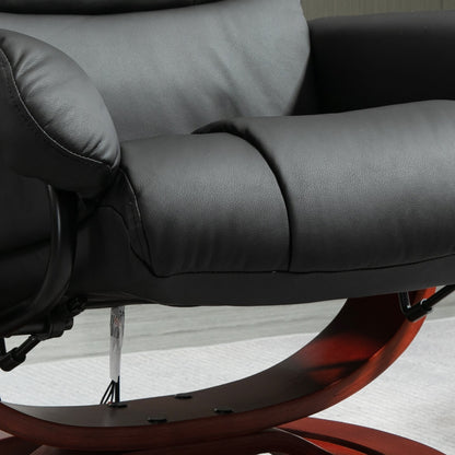 Fauteuil inclinable électrique en similicuir avec repose-pieds HOMCOM