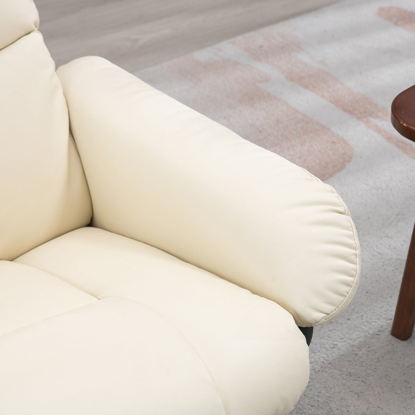 Fauteuil inclinable électrique en similicuir avec repose-pieds HOMCOM