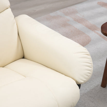 Fauteuil inclinable électrique en similicuir avec repose-pieds HOMCOM