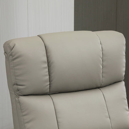 Fauteuil inclinable électrique en similicuir avec repose-pieds HOMCOM