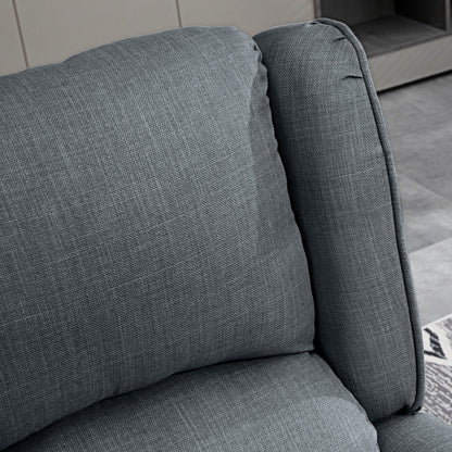 Fauteuil de massage vibrant et chauffant HOMCOM, canapé d'appoint rembourré, fauteuil inclinable de massage avec télécommande