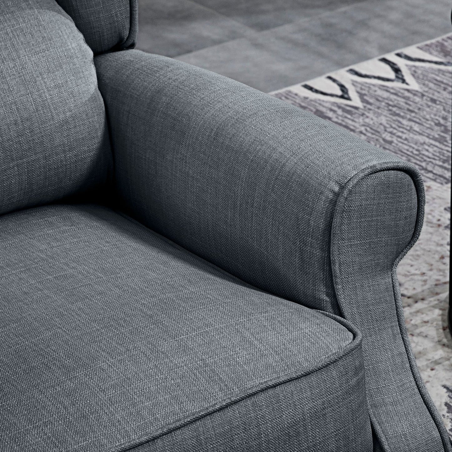 Fauteuil de massage vibrant et chauffant HOMCOM, canapé d'appoint rembourré, fauteuil inclinable de massage avec télécommande