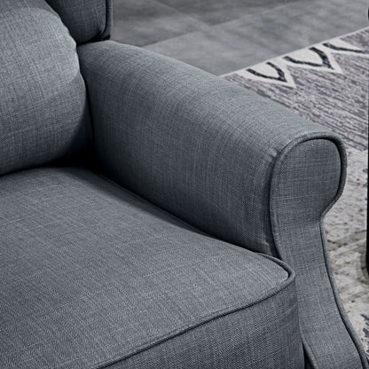 Fauteuil de massage vibrant et chauffant HOMCOM, canapé d'appoint rembourré, fauteuil inclinable de massage avec télécommande