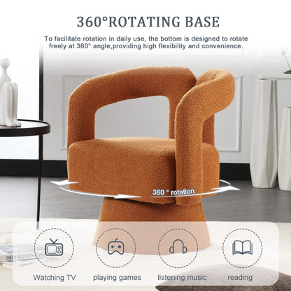 Fauteuils d'appoint pivotants à 360 degrés rembourrés Boucle de HOMEFUN