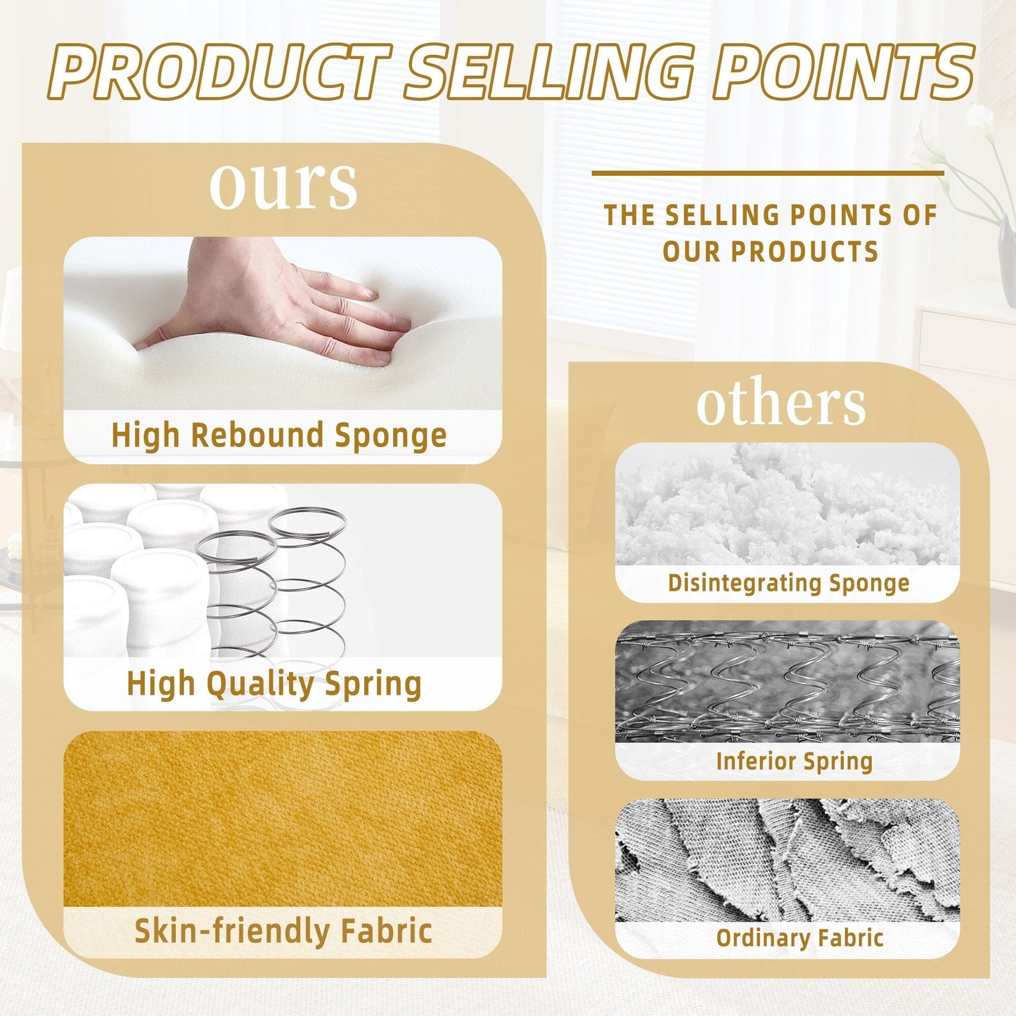 HOMEFUN Canapé-lit convertible pliable en mousse à mémoire de forme avec coussins et revêtement en chenille pour le salon