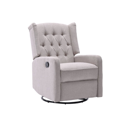 Fauteuil inclinable pivotant à 360 degrés rembourré HOMEFUN pour chambre à coucher et salon