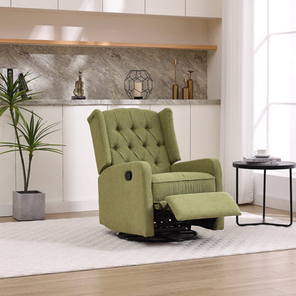 Fauteuil inclinable pivotant à 360 degrés rembourré HOMEFUN pour chambre à coucher et salon