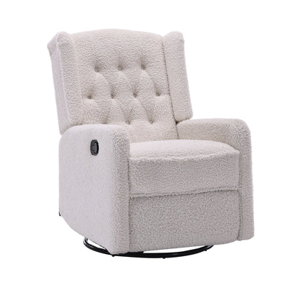 Fauteuil inclinable pivotant à 360 degrés rembourré HOMEFUN pour chambre à coucher et salon
