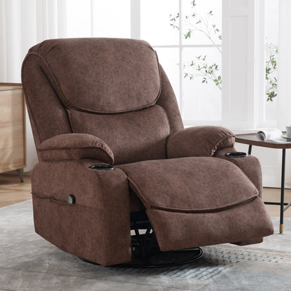 Fauteuil inclinable pivotant à bascule manuel HOMYKA avec massage et chaleur