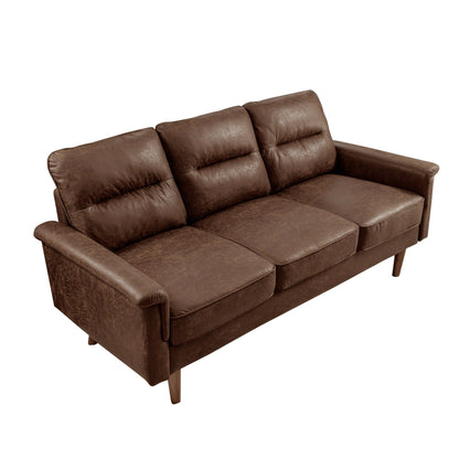 HOOOWOOO Meubles de salon 71 Canapé 3 places moderne en tissu rembourré