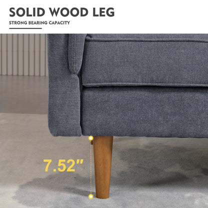 HOOOWOOO Meubles de salon 71 Canapé 3 places moderne en tissu rembourré