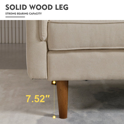 HOOOWOOO Meubles de salon 71 Canapé 3 places moderne en tissu rembourré