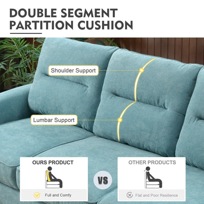 HOOOWOOO Meubles de salon 71 Canapé 3 places moderne en tissu rembourré