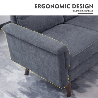 HOOOWOOO Meubles de salon 71 Canapé 3 places moderne en tissu rembourré