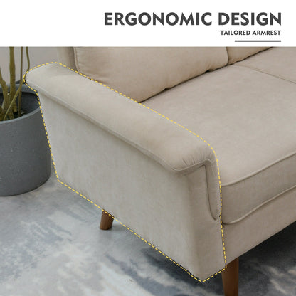 HOOOWOOO Meubles de salon 71 Canapé 3 places moderne en tissu rembourré