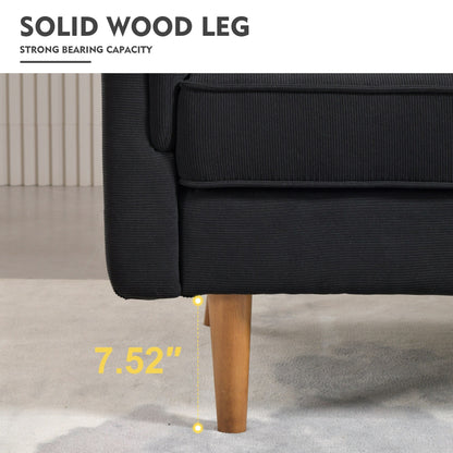 HOOOWOOO Meubles de salon 71 Canapé 3 places moderne en tissu rembourré