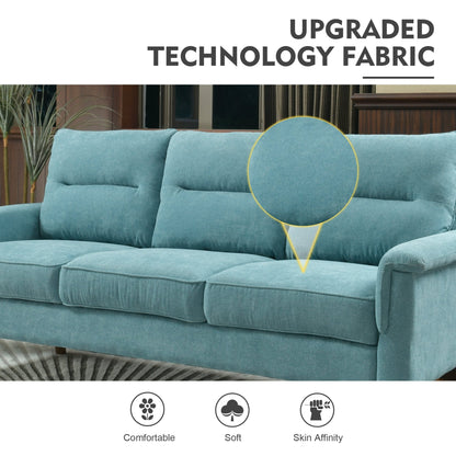 HOOOWOOO Meubles de salon 71 Canapé 3 places moderne en tissu rembourré