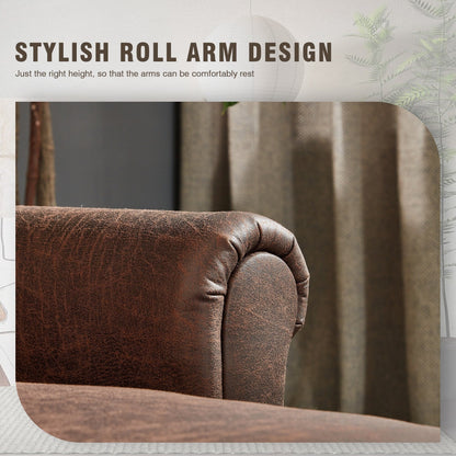 HOOOWOOO Meubles de salon Canapé en daim du milieu du siècle avec chaise longue