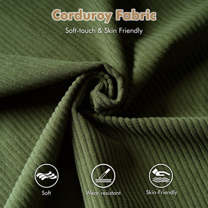 HOOOWOOO Meubles de salon Canapé-lit rembourré en velours côtelé moderne