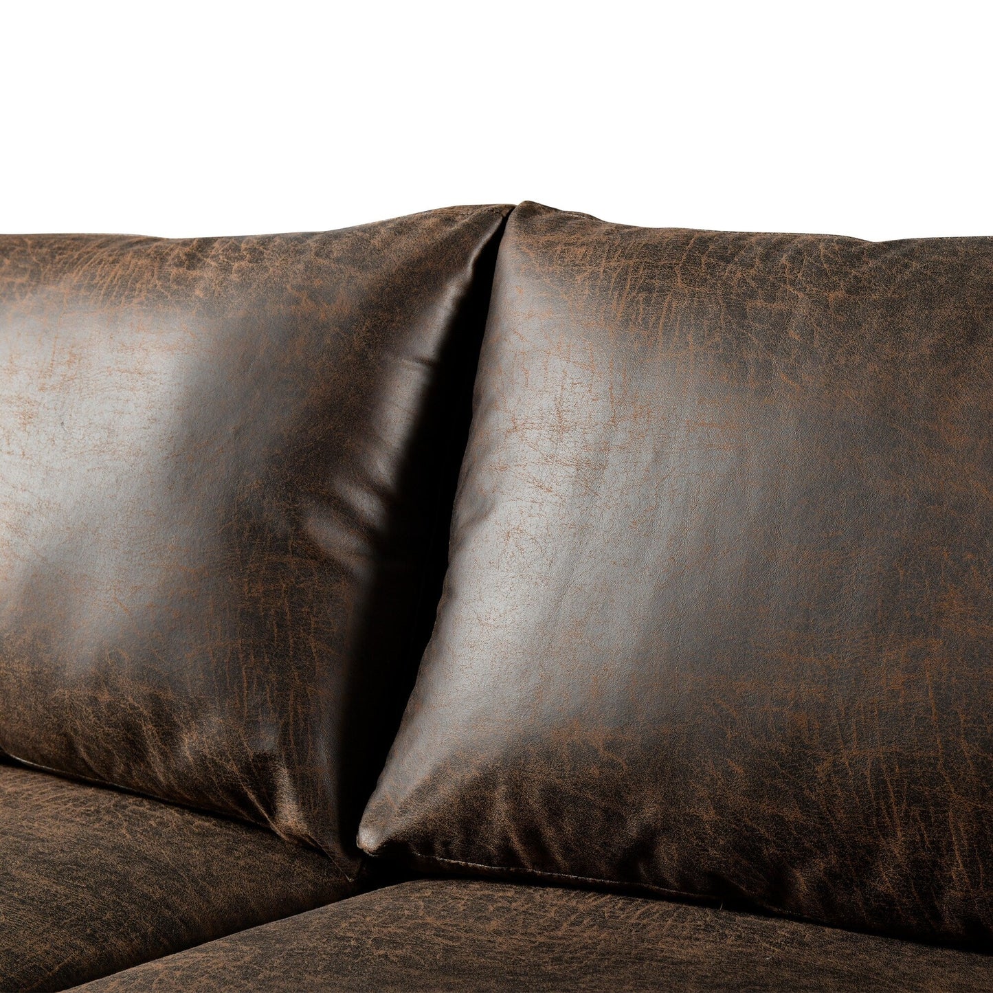 Canapé rembourré moderne du milieu du siècle HOOOWOOO avec coussins roulés