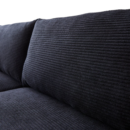 Canapé rembourré moderne du milieu du siècle HOOOWOOO avec coussins roulés