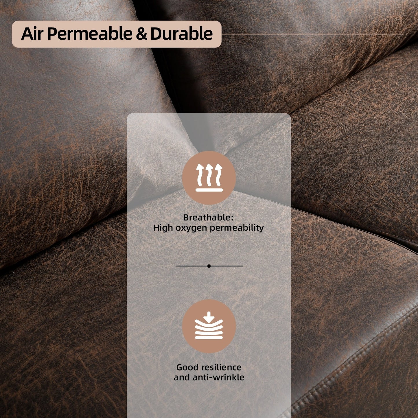 Canapé rembourré moderne du milieu du siècle HOOOWOOO avec coussins roulés