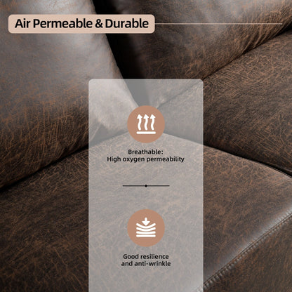 Canapé rembourré moderne du milieu du siècle HOOOWOOO avec coussins roulés