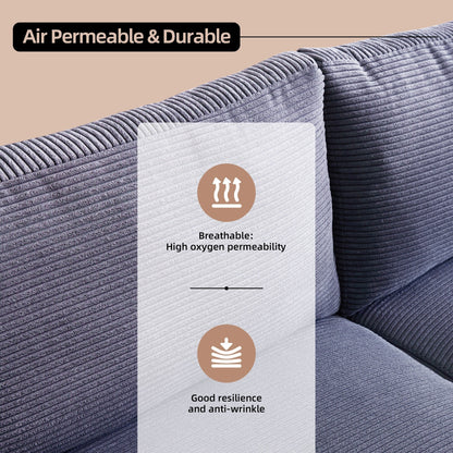 Canapé rembourré moderne du milieu du siècle HOOOWOOO avec coussins roulés