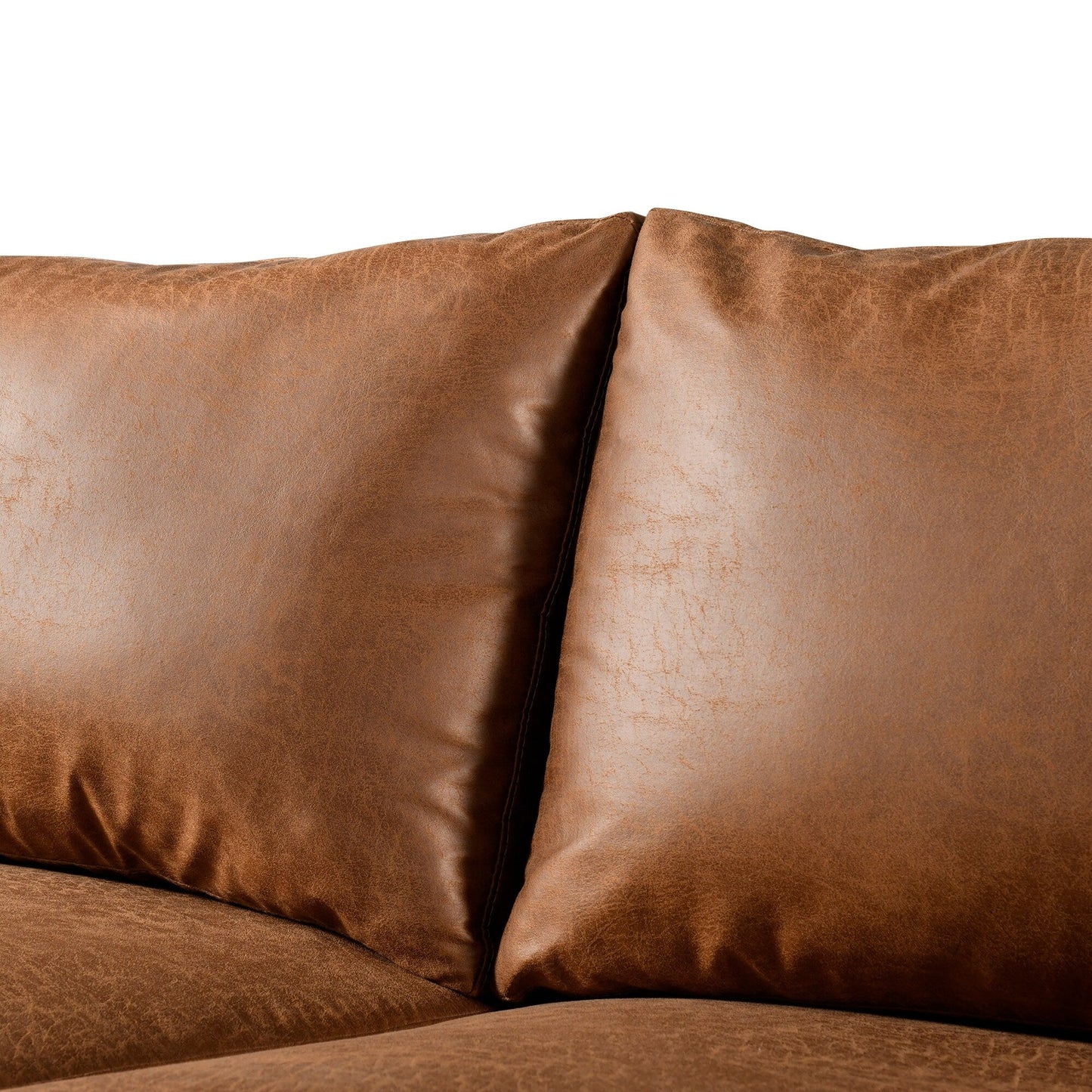 Canapé rembourré moderne du milieu du siècle HOOOWOOO avec coussins roulés