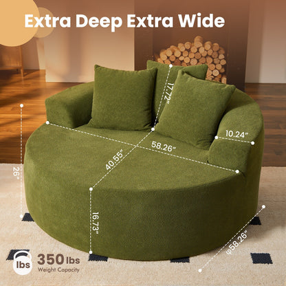 Canapé de sol moderne en velours côtelé HOOOWOOO