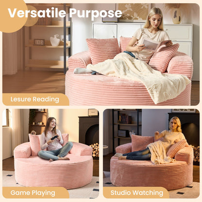 Canapé de sol moderne en velours côtelé HOOOWOOO