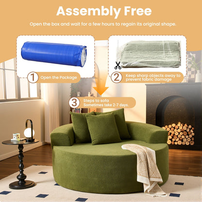 Canapé de sol moderne en velours côtelé HOOOWOOO