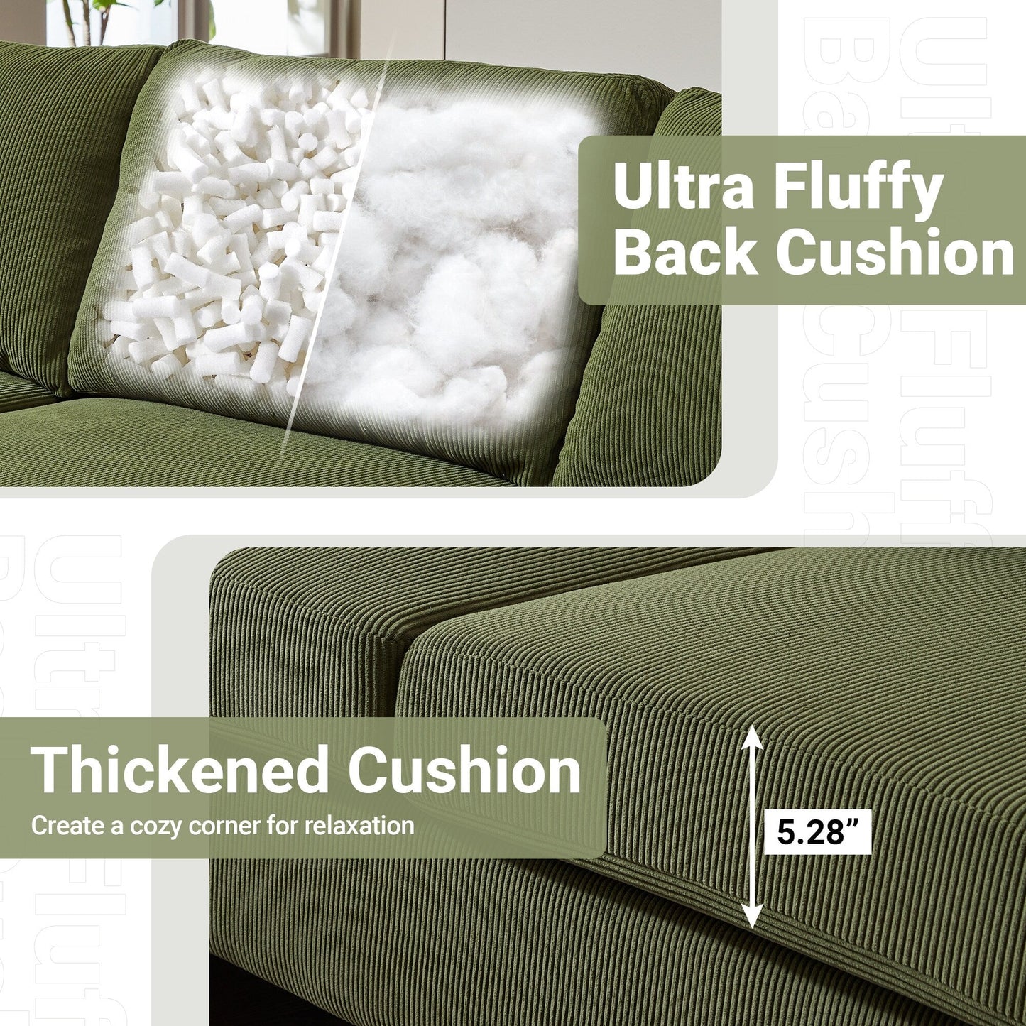 HOOOWOOO Canapé-lit convertible moderne en polyester avec pieds en métal pour salon