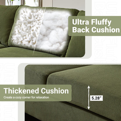 HOOOWOOO Canapé-lit convertible moderne en polyester avec pieds en métal pour salon