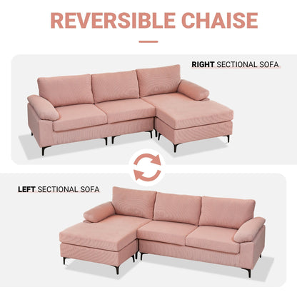 HOOOWOOO Canapé-lit convertible moderne en polyester avec pieds en métal pour salon