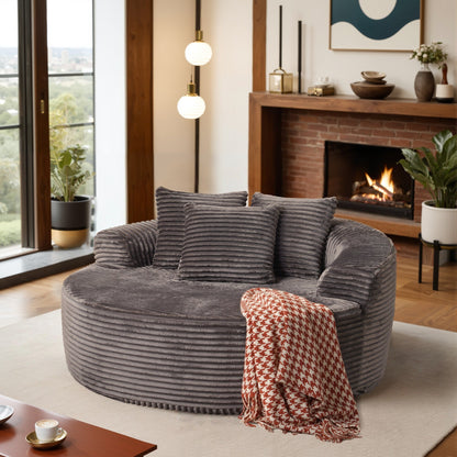 Canapé de sol moderne en tissu pelucheux HOOOWOOO