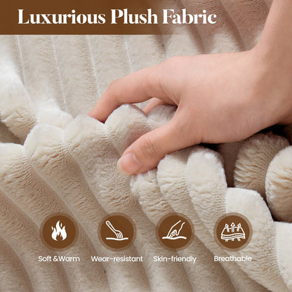 Canapé de sol moderne en tissu pelucheux HOOOWOOO