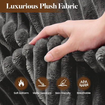 Canapé de sol moderne en tissu pelucheux HOOOWOOO