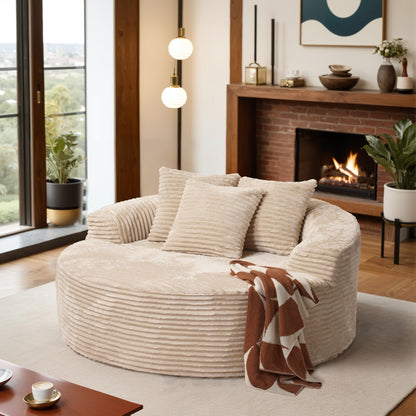 Canapé de sol moderne en tissu pelucheux HOOOWOOO