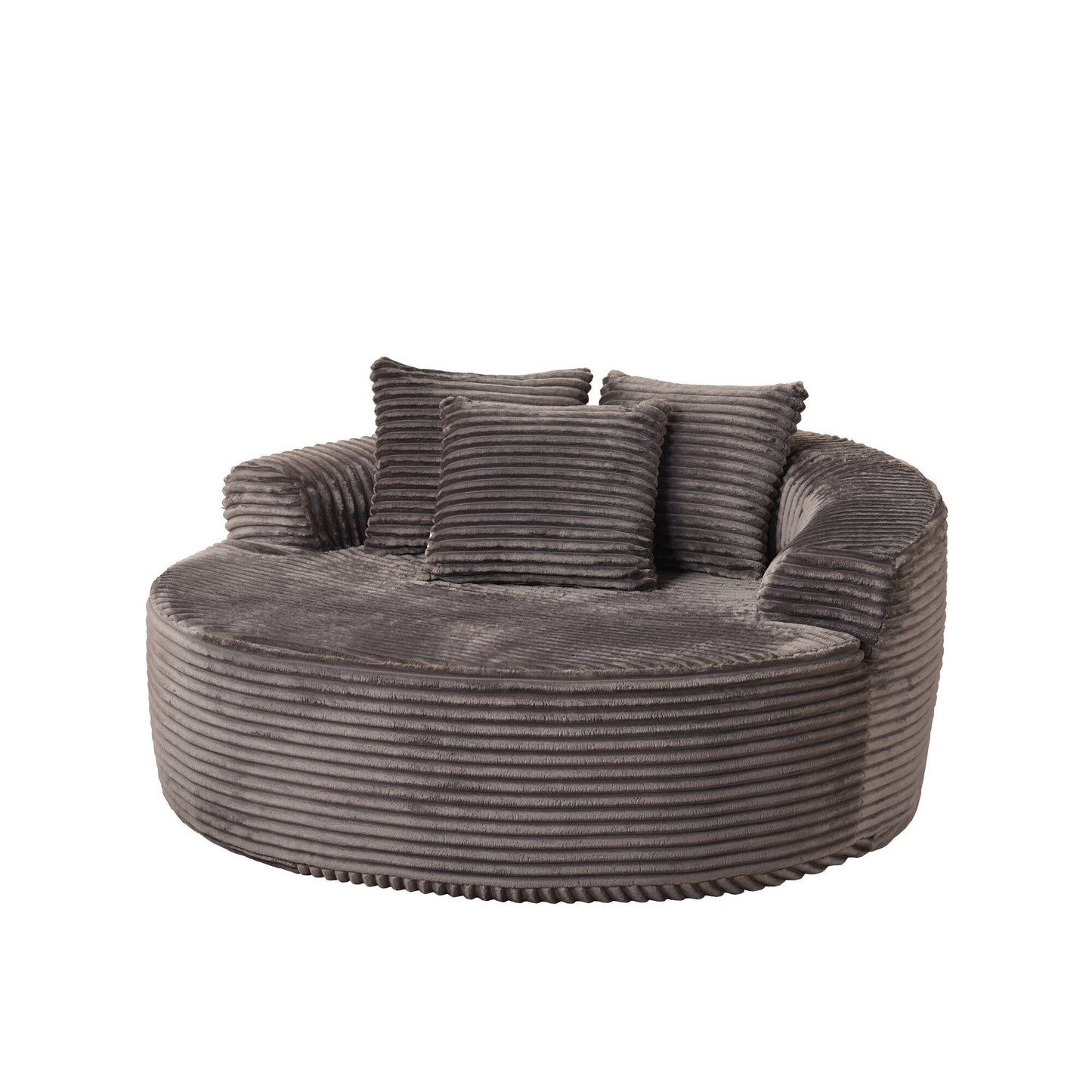 Canapé de sol moderne en tissu pelucheux HOOOWOOO