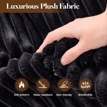 Canapé de sol moderne en tissu pelucheux HOOOWOOO