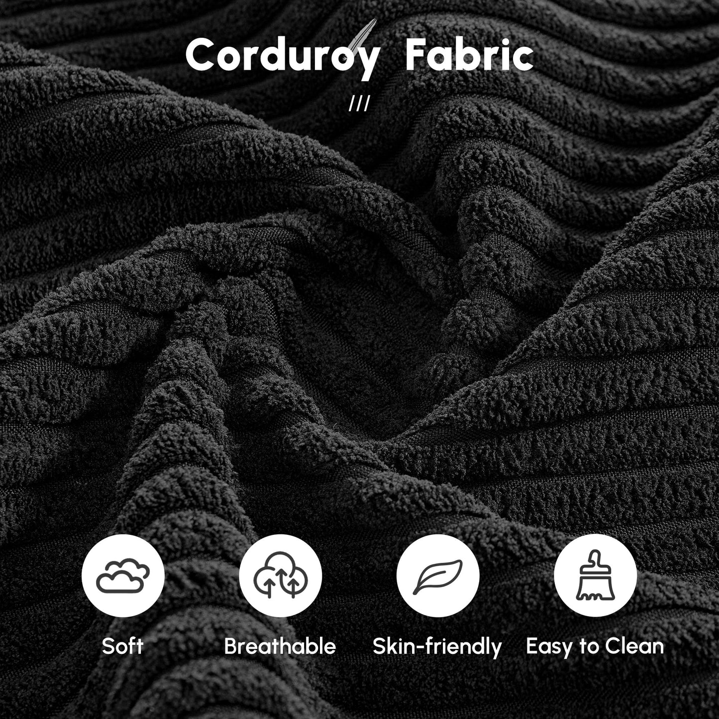 HOOOWOOO Canapé-lit en tissu moderne et amélioré