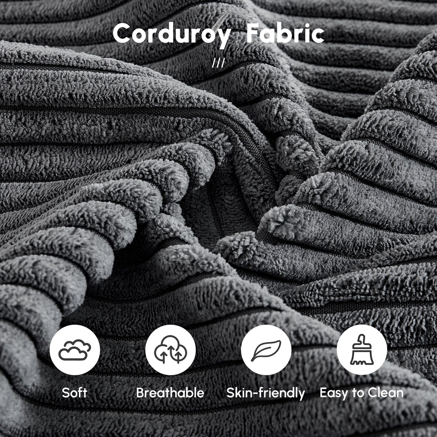 HOOOWOOO Canapé-lit en tissu moderne et amélioré