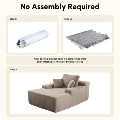 HOOOWOOO Canapé-lit en tissu moderne et amélioré