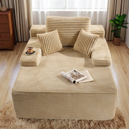 HOOOWOOO Canapé-lit en tissu moderne et amélioré