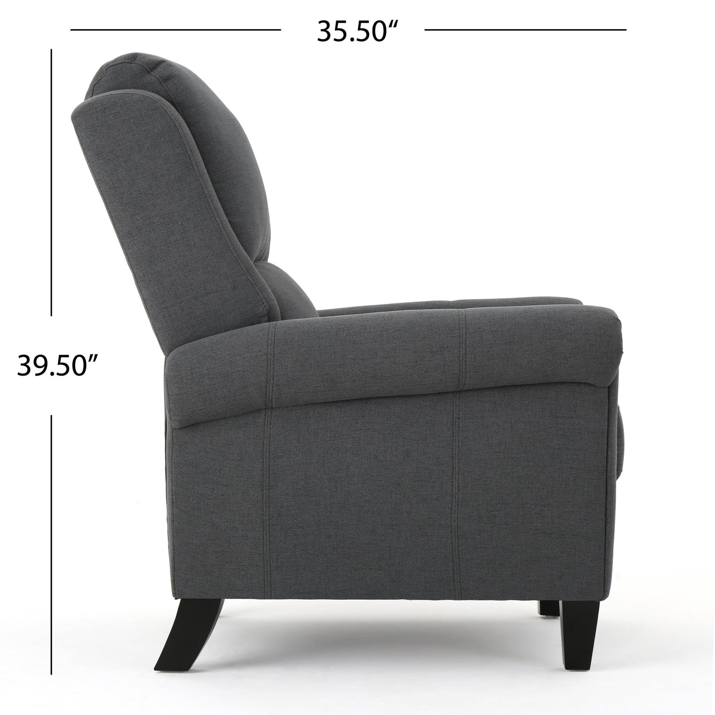 Fauteuil club inclinable en tissu Haddan par Christopher Knight Home
