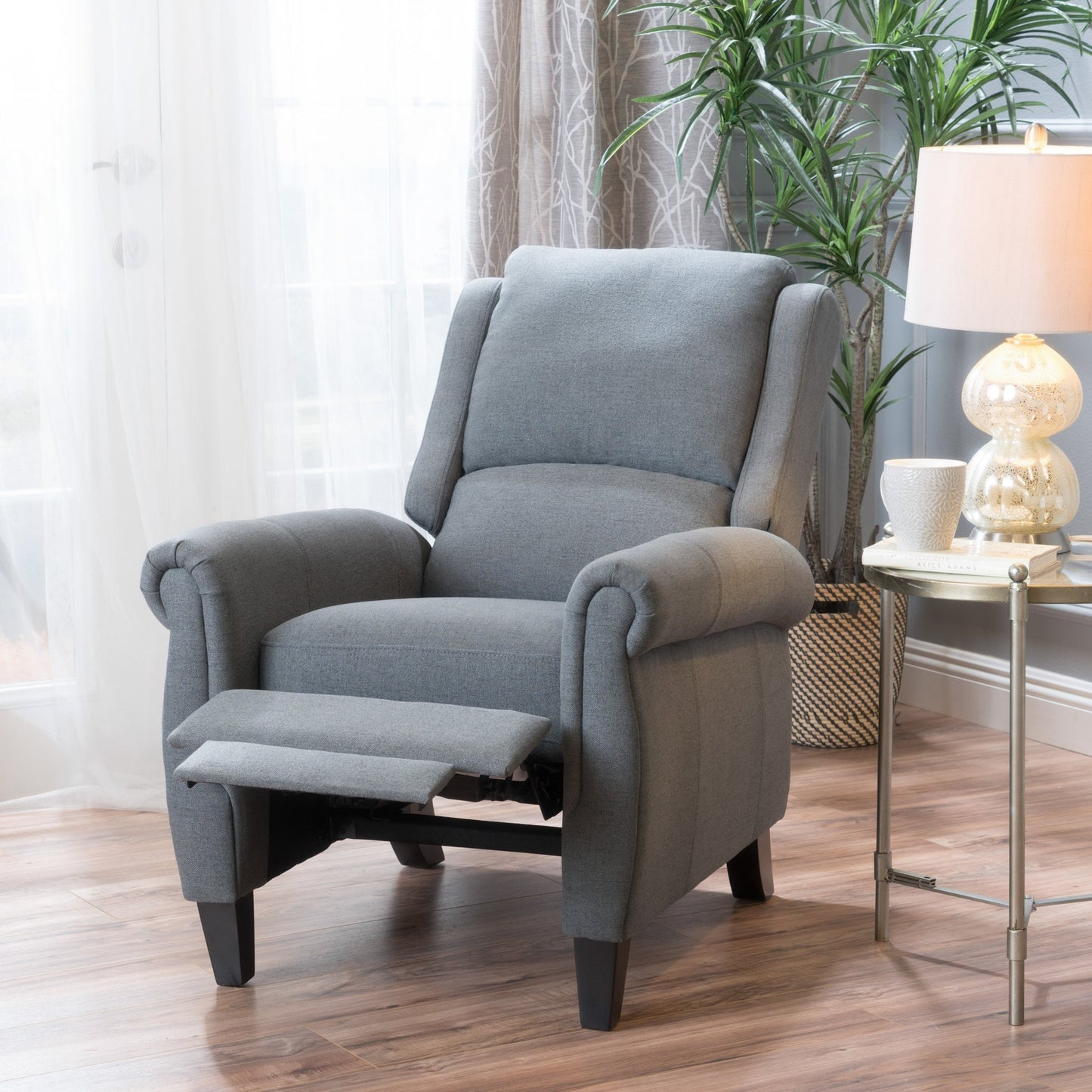 Fauteuil club inclinable en tissu Haddan par Christopher Knight Home