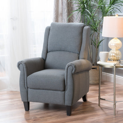 Fauteuil club inclinable en tissu Haddan par Christopher Knight Home