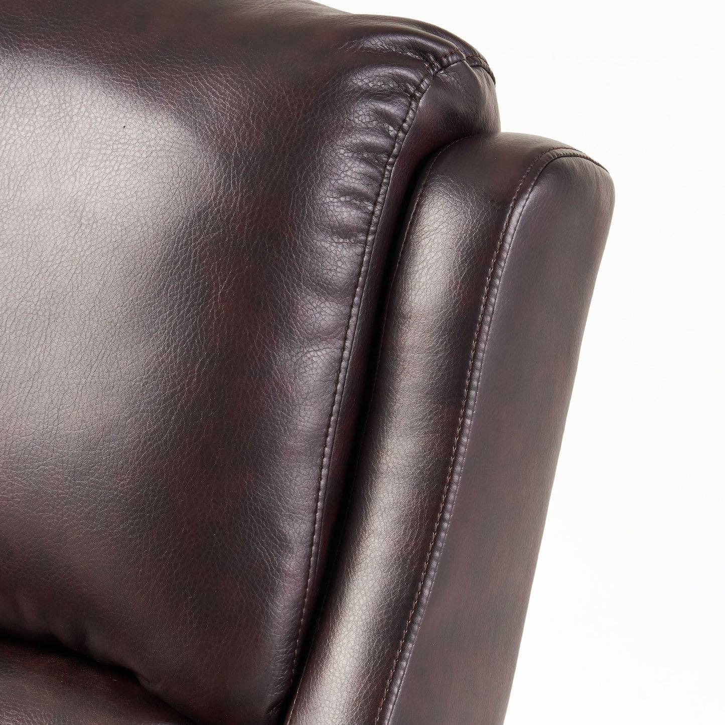 Fauteuil club inclinable en cuir PU Haddan par Christopher Knight Home